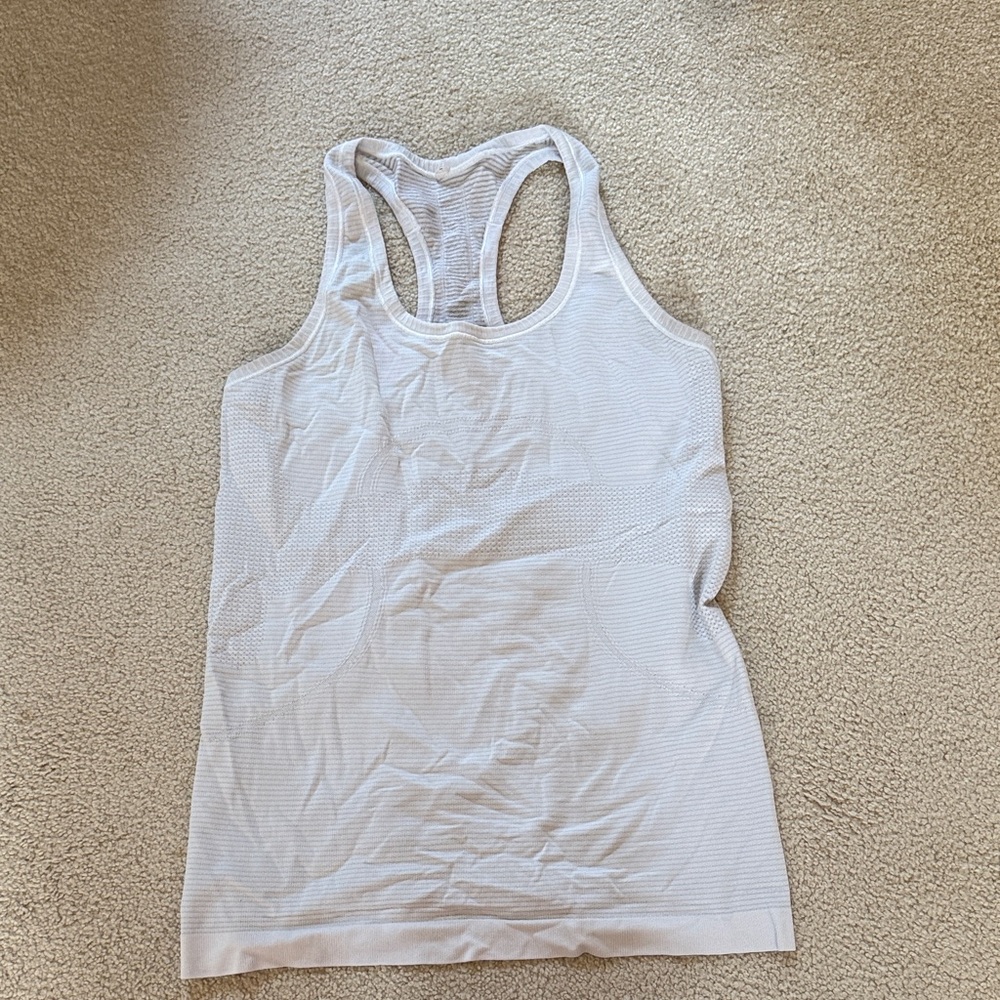 White Racerback Women's Tank Top